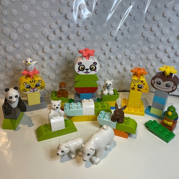 Lego Duplo 🐰🐼Animal figures & Building Blocks bundle - Picture 1 of 6